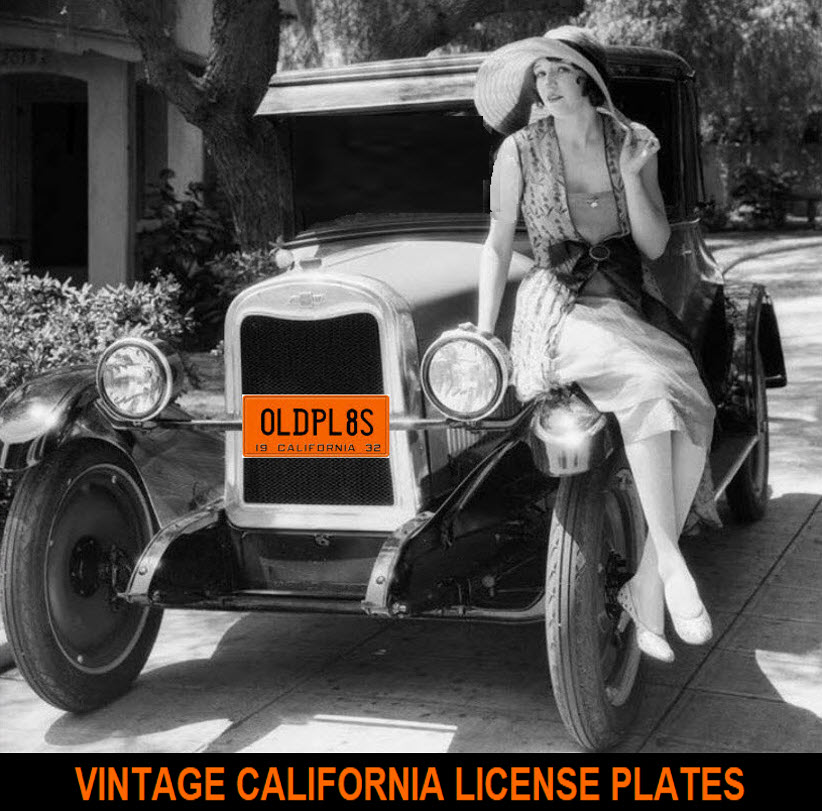 buy vintage California license plates