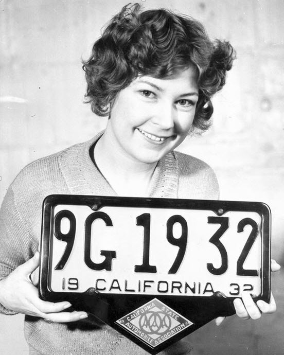 buy vintage California license plates