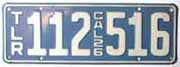 1926 California Trailer License Plate