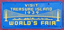 1939 Worlds Fair Treasure Island Plate