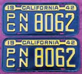 1942 California Truck License Plate