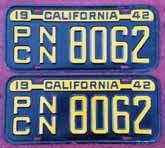 1942 California Truck License Plate