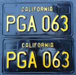 1963 California license plates