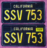 1966 Plates