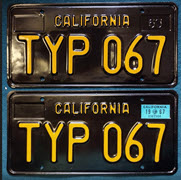 1967 Plates